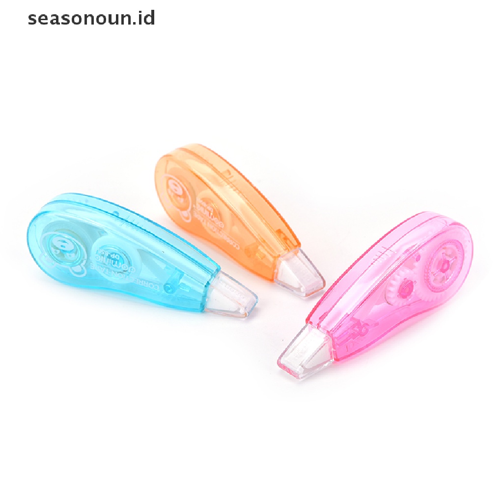 1pc Correction Tape Roller Dekoratif Warna Putih Untuk Stationery Sekolah / Kantor