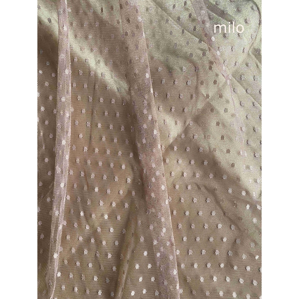 KAIN TILE HALUS DOT / BINTIK / SOFT TULLE POLKADOT-milo