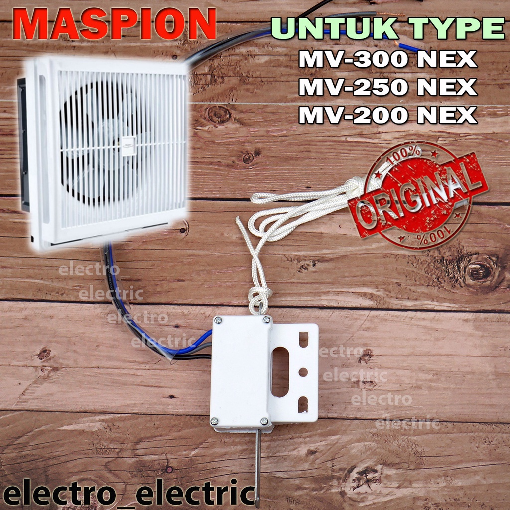 Switch  Saklar Tarik Exhaust Fan Maspion Original