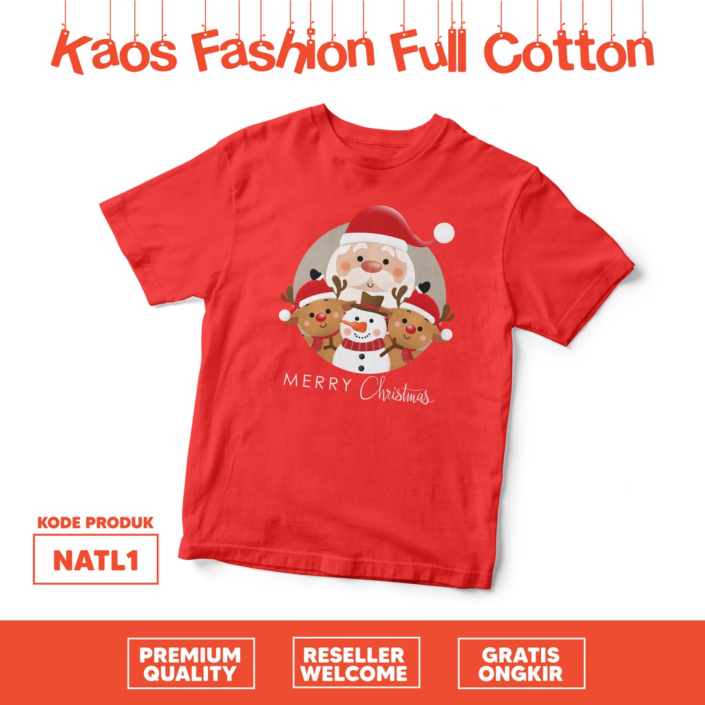 [KAOS ANAK / DEWASA] keluarga family natal merry christmas baju couple keluarga set baju couple keluarga