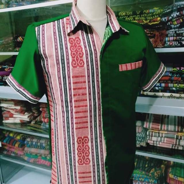 Baju motif Tenun asli NTT untuk Pria
