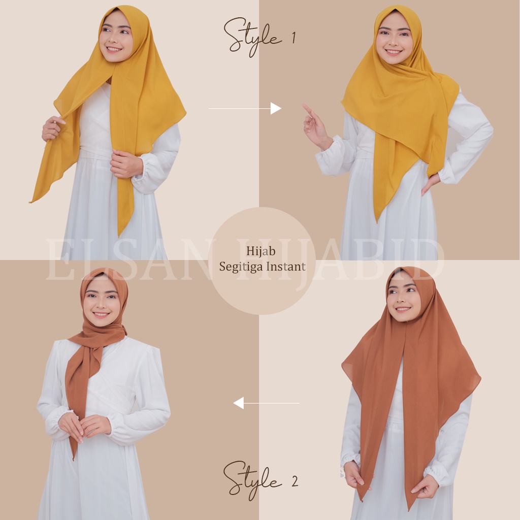 Jilbab Segitiga instan / Real pict sesuai gambar