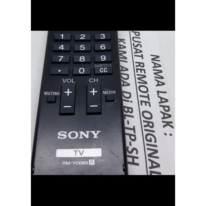 REMOTE REMOT TV SONY BRAVIA LED RM-YD089 ORIGINAL ASLI