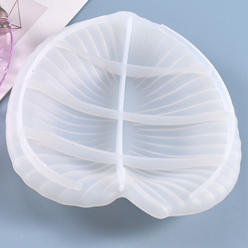 SIY  Crystal Epoxy Resin Mold Heart-shaped Leaf Fruit Storage Tray Casting Silicone Mould DIY Crafts Decorations Making Tools