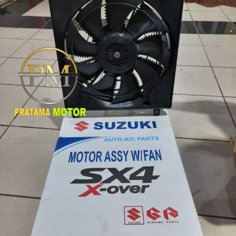 MOTOR FAN RADIATOR KOMPLIT EXTRA FAN SUZUKI X-OVER SX4 ORIGINAL SUZUKI