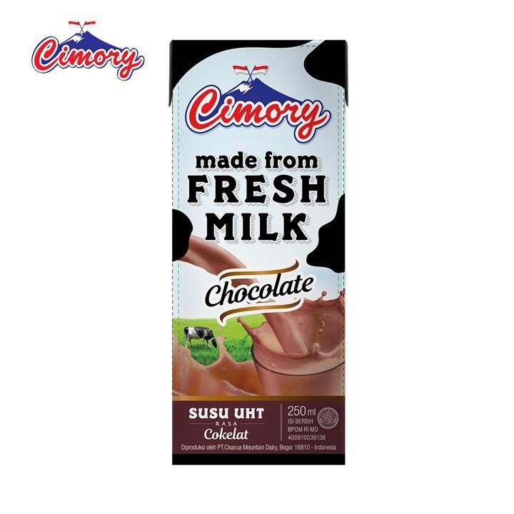 Susu Cimory UHT 250ML Rasa Coklat (Favorit) Enak disuka Anak-anak dan dewasa