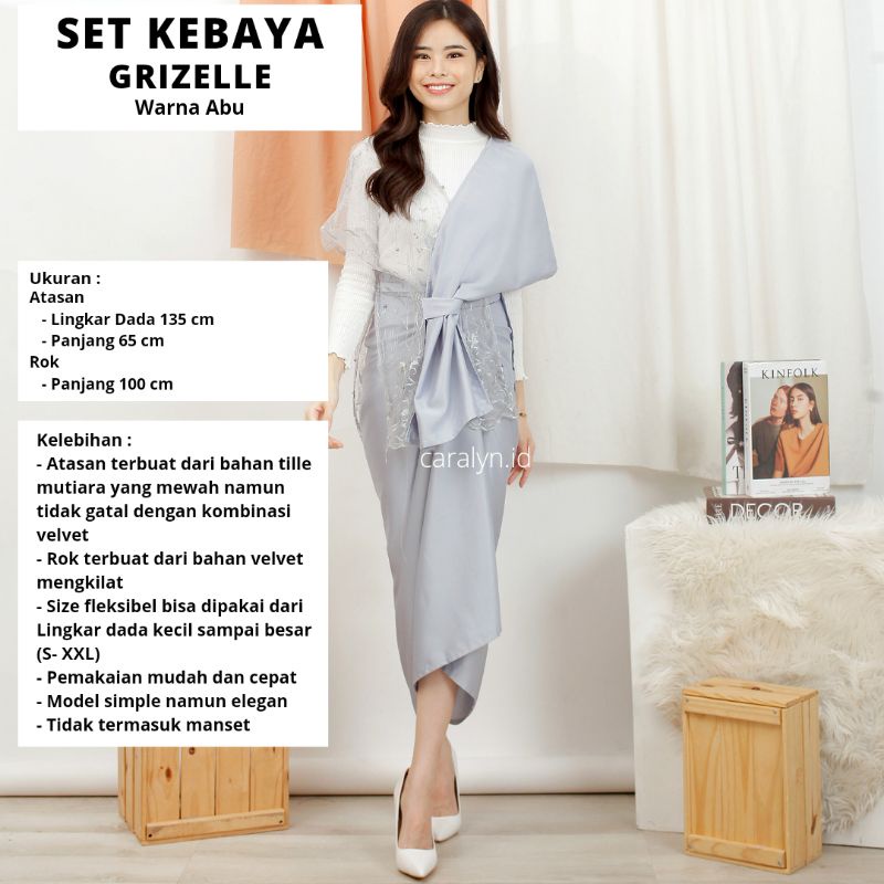 KEBAYA SET GRIZELLE KEBAYA KEKINIAN SET ATASAN DAN ROK