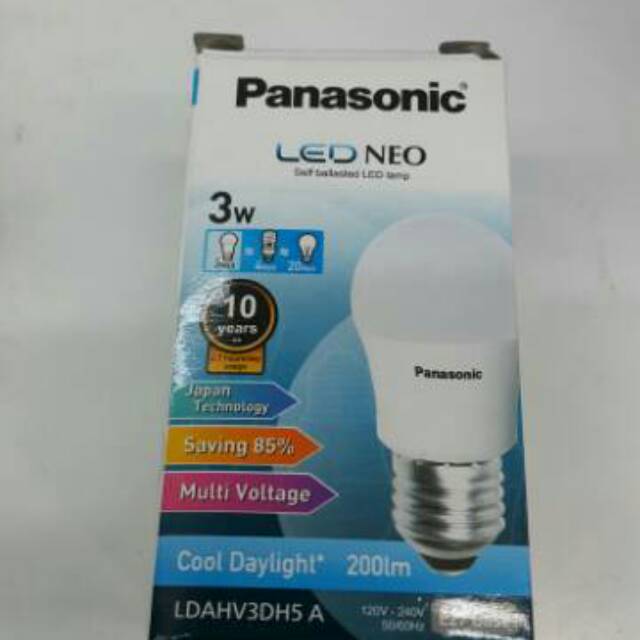 PANASONIC LED NEO 3W Putih 6500K