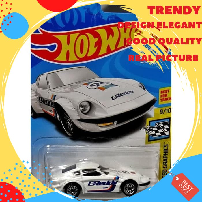 Hot Wheels Speed Grapichs Nissan Fairlady Z Putih Mainan Anak Die Cast SS582