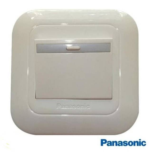 SAKLAR ENGKLE SINGLE 1 GANG 1 WAY WEJ5541 WS PANASONIC MATA BESAR INBOW PUTIH WEJ78029  WEJ5541