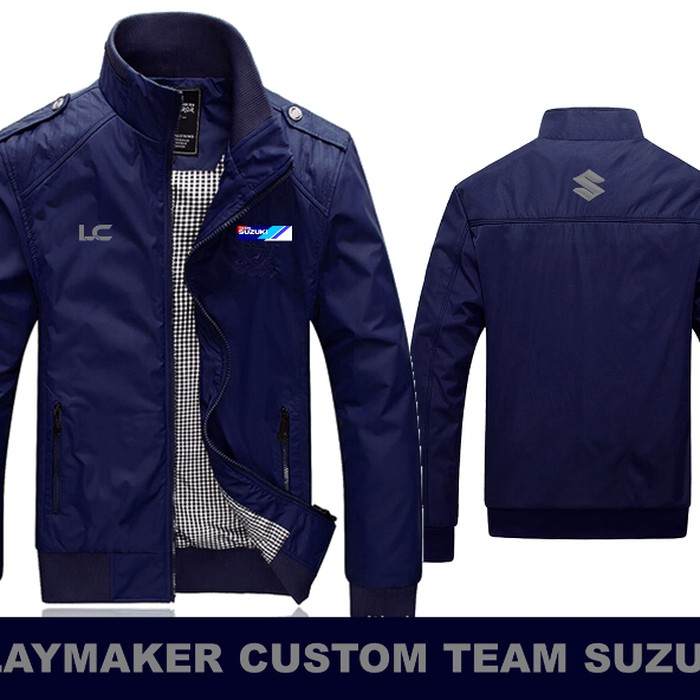 TERMURAH Atasan jaket motor gede Playmaker Custom Team Suzuki touring anti air angin kantor