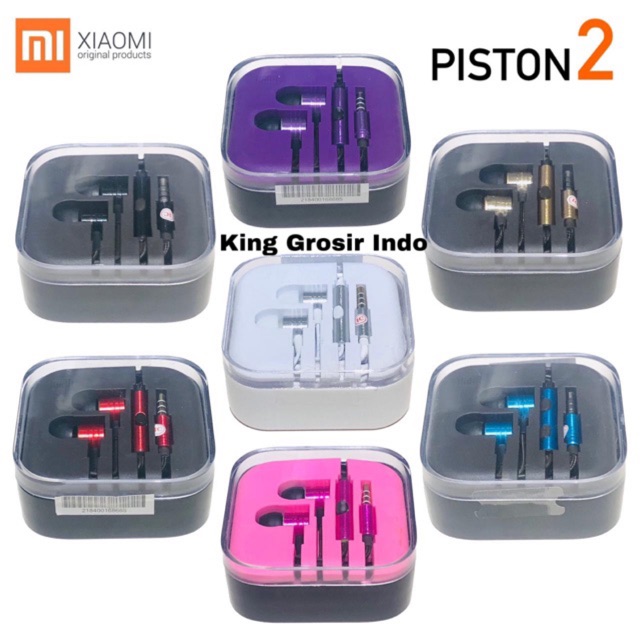 Handsfree Headset Xioami Piston 2 Original 100% Earphone Xiao Mi