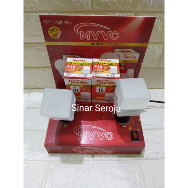 Lampu / Bolam LED MYVO CROWN MURAH 10 Watt Garansi 1 Tahun