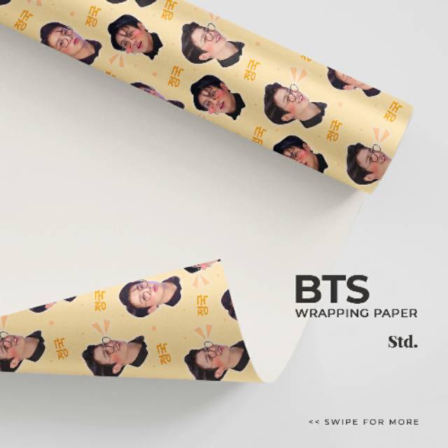 CF BTS Wrapping Paper kertas kado sampul buku book CF BTS Wrapping Paper kertas kado sampul buku book
