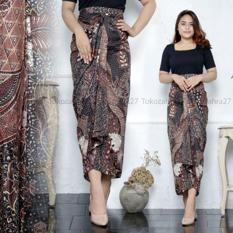 Rok Remple Batik Rok Lilit Instan Bawahan Kebaya Premium Jumbo