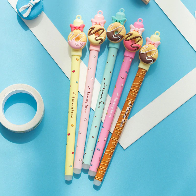 

INDORETAIL | Hot Sale Baru Donat Dihapus Pena Lucu Kartun Magic Gel Pen 0.55 MM Tinta Biru Shoo
