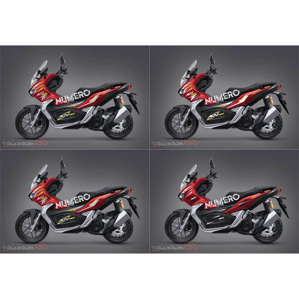 Cutting Sticker Honda Adv 150 Stiker Striping Honda Adv Warna