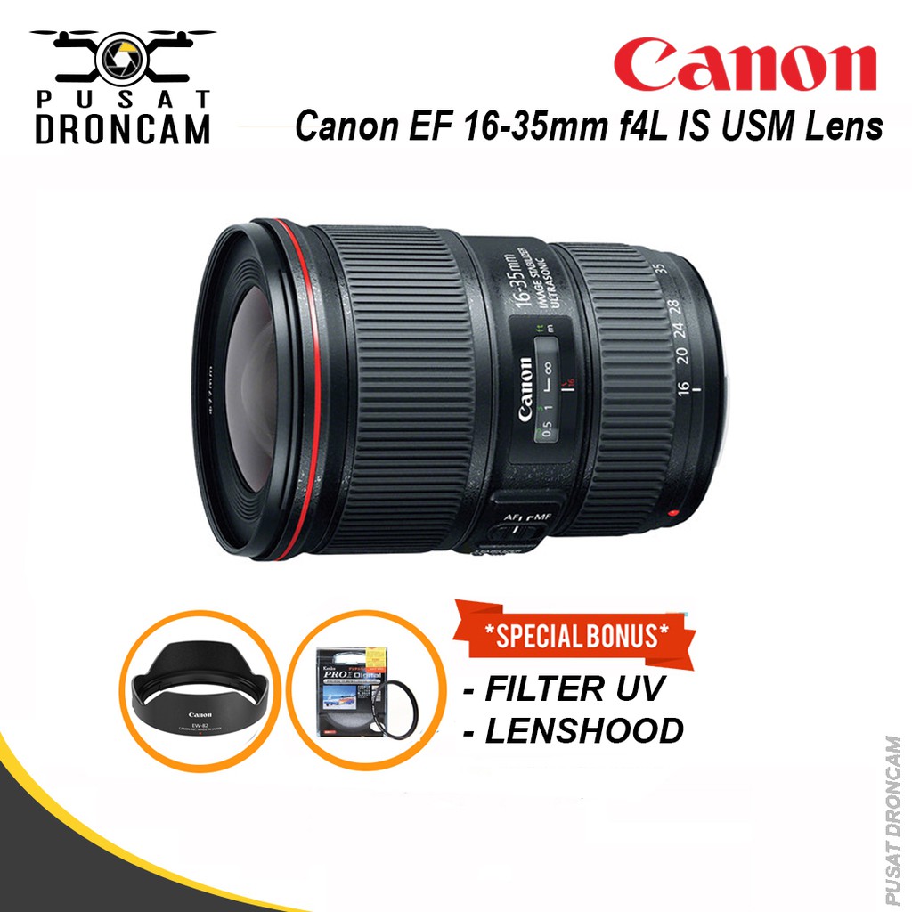 Canon EF 16-35mm f4L IS USM Lens / Lensa Canon EF 16 35mm f/4 L IS USM Ultrasonic Motor