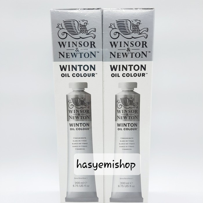 

PINTURA | Cat Minyak Winton Oil Colour 2 Ã— 200 ml TWIN PACK Titanium White Kekinian Terlaris