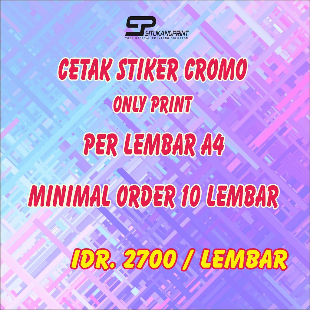 

Cetak Stiker (Cromo) Makanan dan Minuman