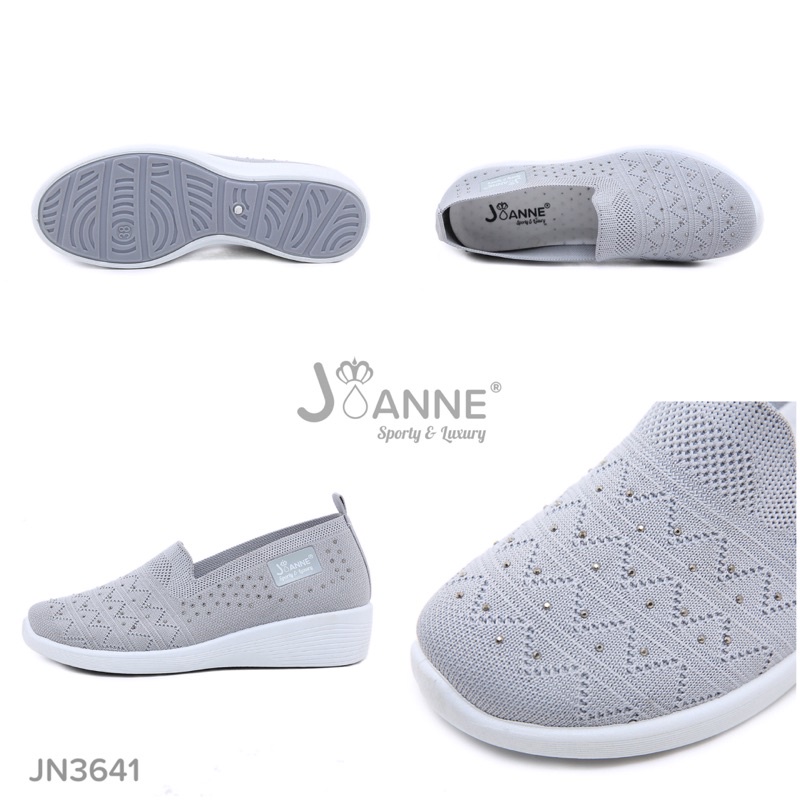 [ORIGINAL] JOANNE Highsole Slip On Shoes Sepatu Wanita #JN3641