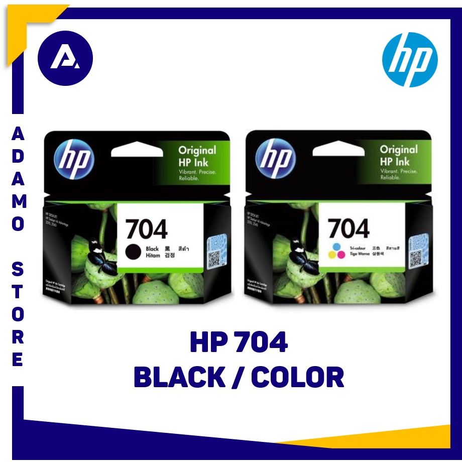 Tinta HP 704 Original Ink Cartridge (Black / Color)