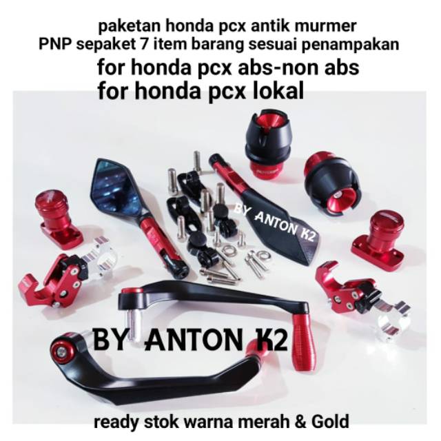 AKSESORIS VARIASI  TUTUP MASTER REM ATAS MOTOR HONDA PCX ABS-PCX NON ABS-PCX LOKAL/PCX NEW 7 ITEM