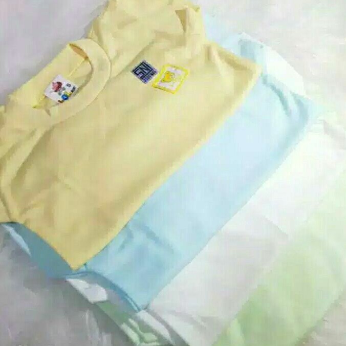 3 Pc Kaos Oblong Bayi IOL polos SNI Ukuran S,M,L,XL / Oblong Bayi Lengan Pendek IOL Polos SNI