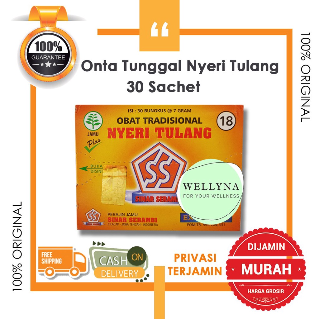 

Jamu Onta Tunggal Nyeri Tulang no 18- Obat Herbal mengobati nyeri tulang, encok
