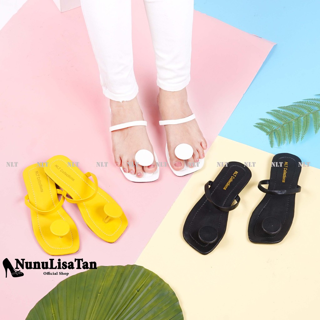NunuLisaTan - SANDAL JAMUR - Sendal Teplek Sandal Santai Korea Wanita Lucu