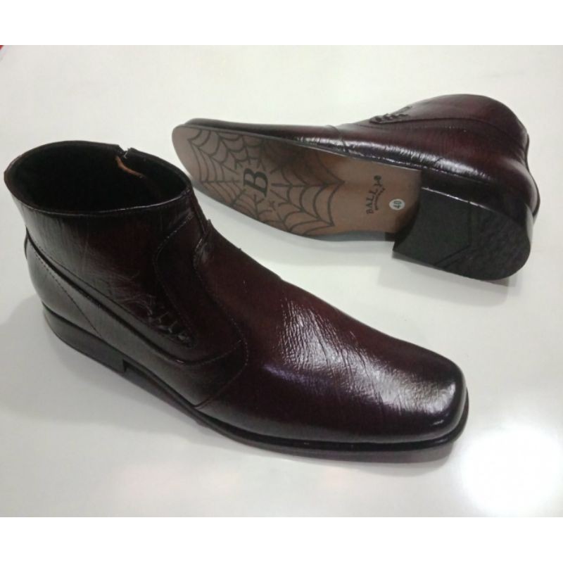 Pantofel Boots Formal Pria Kulit Asli