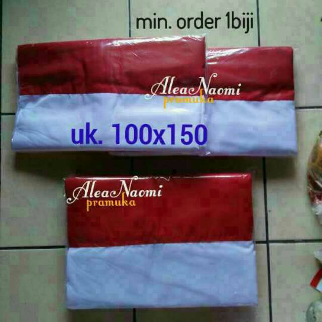 Bendera merah putih uk.100*150 golden halus