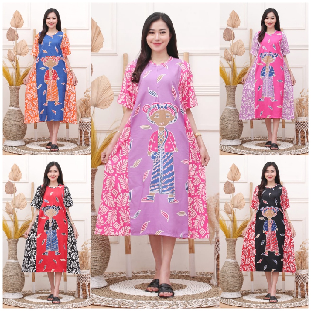 Daster Payung Bu Tejo Mbok Jamu Rayon Super Busui-Daster Kekinian