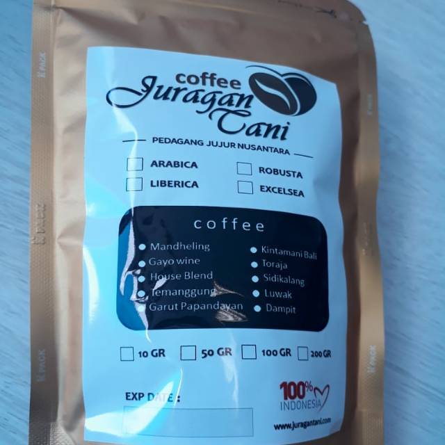 

Powder Coffee House Blend (mixed coffee arabica & robusta) Premium 100 Gram