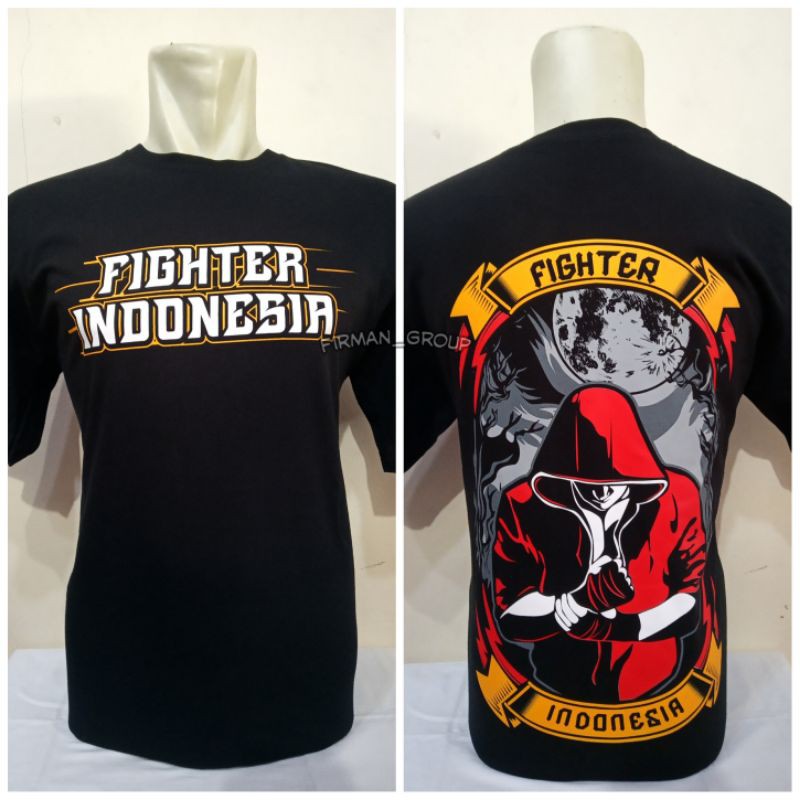 DISTRO IPSI kaos fighter Indonesia sablon plastisol
