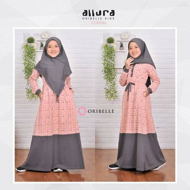 ALLURA BY ORIBELLE KIDS/ GAMIS ANAK ORIBELLE/ GAMIS CASUAL ANAK/ GAMIS ANAK PREMIUM