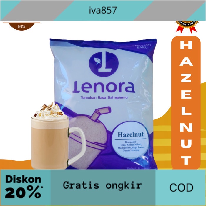 

PROMO Bubuk Minuman Rasa Hazelnut Serbuk Minuman Aneka Rasa Powder Drink 1Kg GRATIS ONGKIR