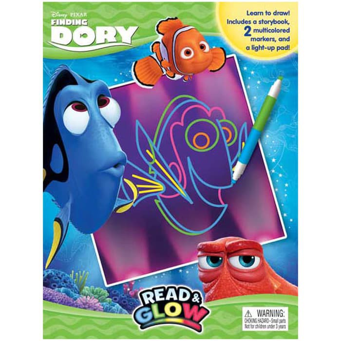 Disney Pixar Finding Dory Read and Glow Learn to Draw