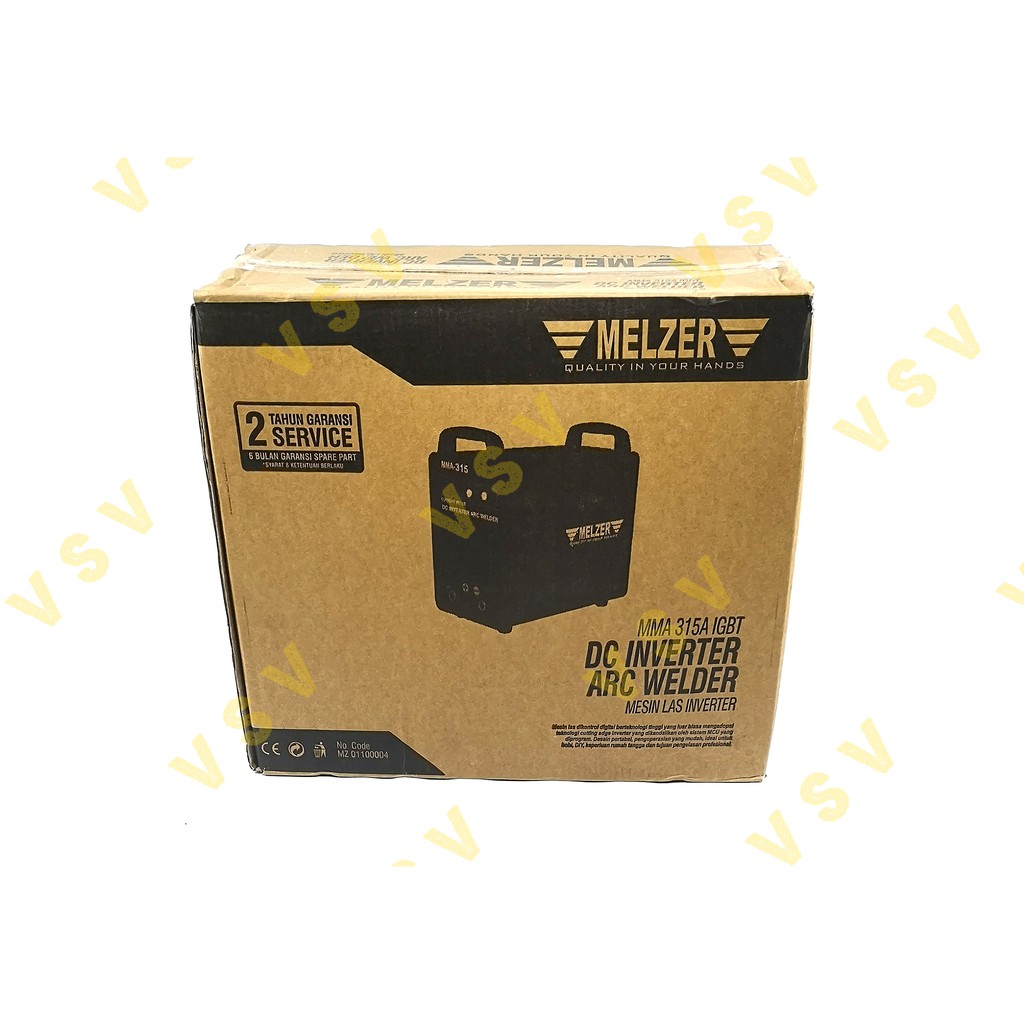 Melzer Mesin Las MMA315A IGBT Trafo Las Mesin Las inverter Welding