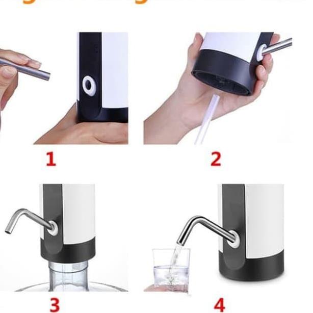 Pompa Galon Elektrik Electric Otomatis Rechargeable LED SX201 SX 201 SX-201 Bisa Di CAS Pompa Galon