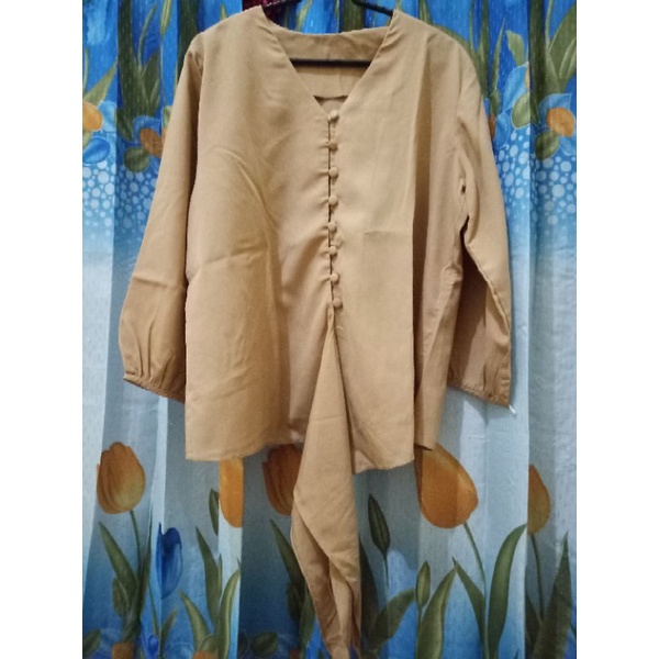 Blouse Coklat (preloved)