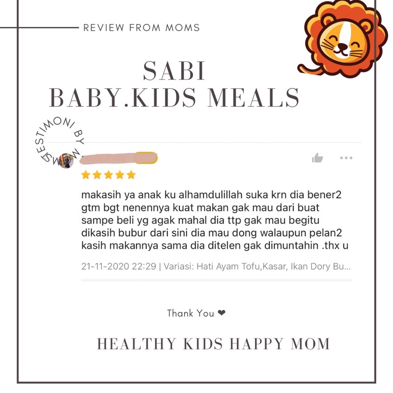 GULAI OTAK SAPI / MPASI FROZEN / FROZEN / KIDS MEALS