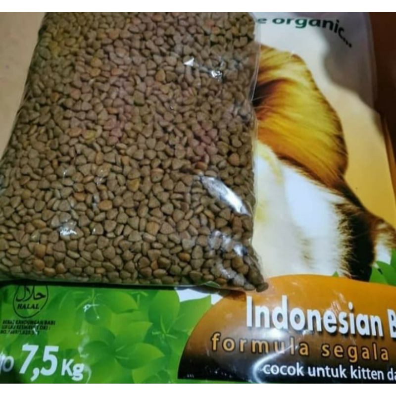 makanan kucing in organic best repack 500g