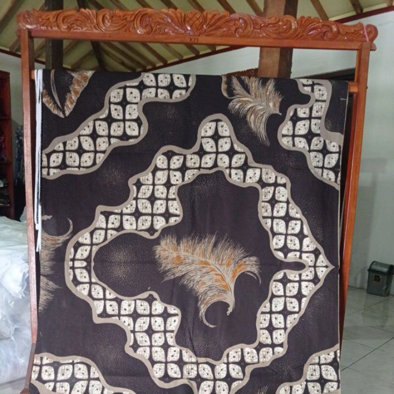 KAIN BATIK CABUT COKLAT|KAIN KEMEJA BLOUSE ROK SRAGAM PRIA WANITA