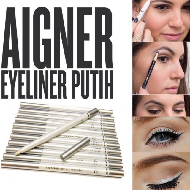 Eye liner putih aigner/eyeliner putih