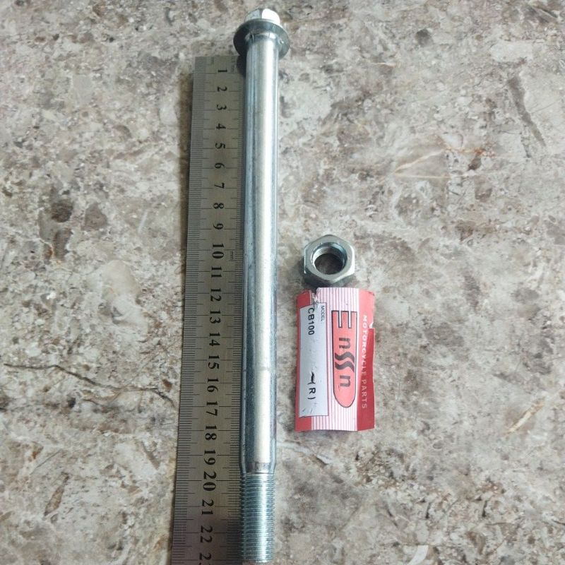 As roda belakang cb100 as 15mm kunci 17