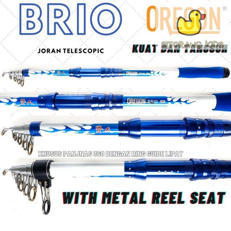 [Promo] Joran Pancing Oregon Brio 180 210 240 270 300 360 390 420 Rod Telescopic