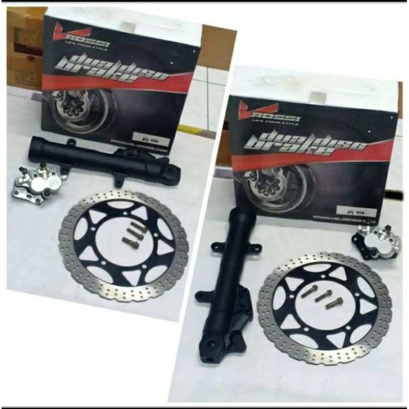 Usd upside down shock depan double disc depan Ninja 250 fi ninja250 karbu z250 fi R25 MT25 R15 Rossi
