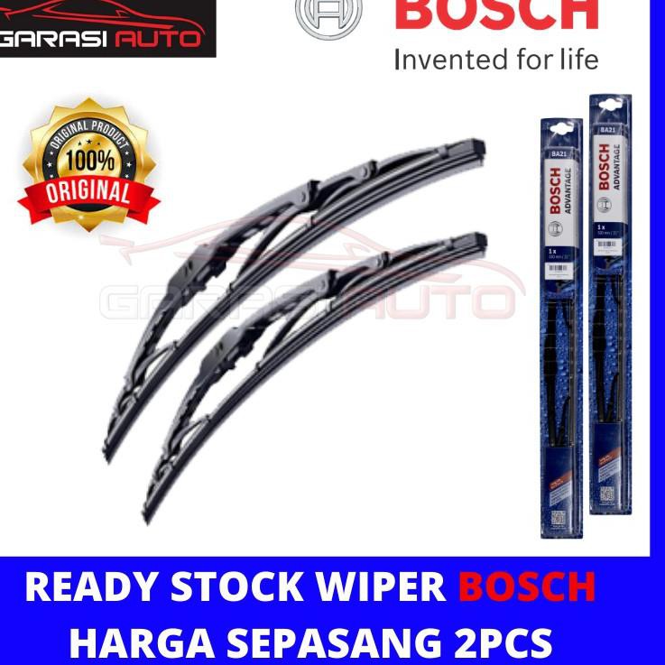 Terbaik.. Wiper Karet Kaca Depan Original Bosch Advantage Mobil Honda Jazz Brio HRV Freed Mobilio BR