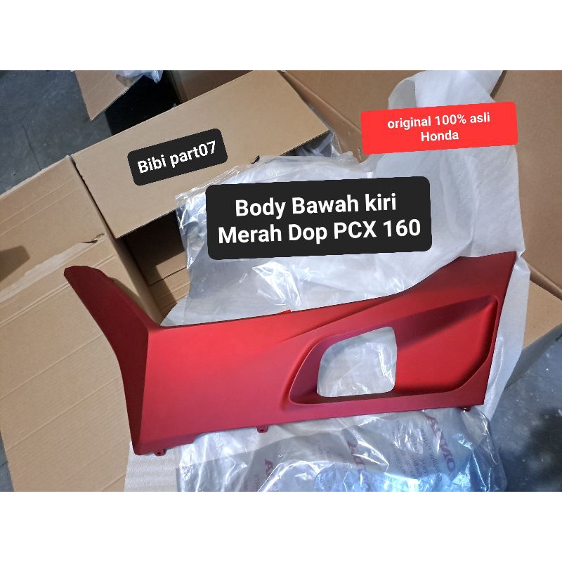Body Bawah kiri Pcx 160 Merah Dop